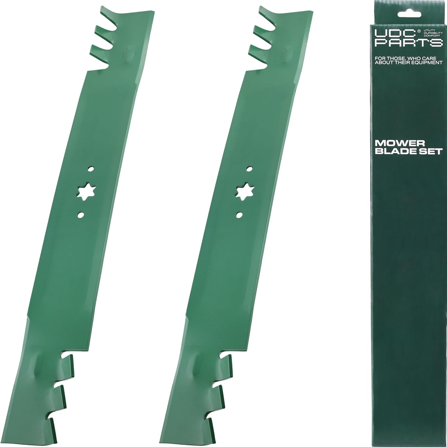 UDC Parts 942-04290-X Mower Gator Mulching Blades 6 Point Star for Cub Cadet 46 Inch XT1 LT46 LTX 1045 1046 XT2 LX46 ZT1 742-04290-X 942-04244A 942-04290A Craftsman Troy Bilt MTD 942-04244A-X / 2 Pack