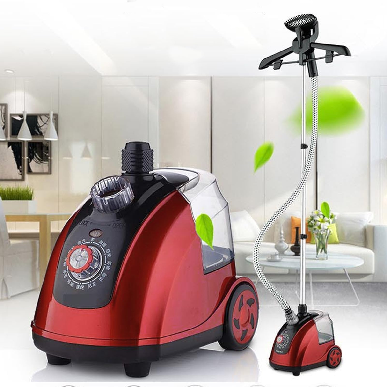 Ręczne żelazko Parowe na Stojąco do ubrań, Profesjonalna, Wydajna Elektryczna Maszyna do Prasowania o Mocy 1800 W Stojąca Parownica do Tkanin na Zasłony, Pościel, tapicerkę