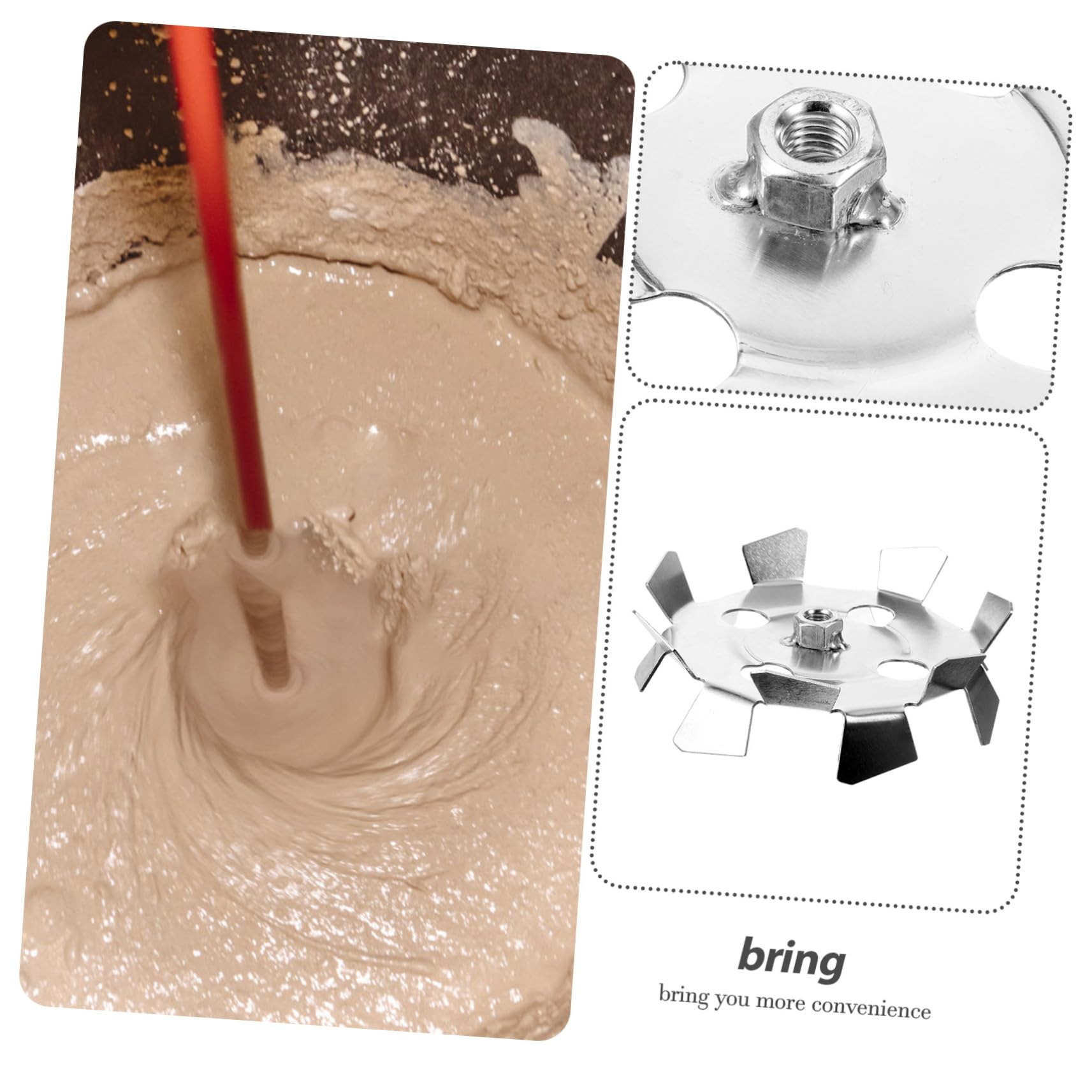Hemobllo 5pezzi Mixer Per Muratura Per Trapano Accessorio Per Miscelare Vernici Strumento Versatile Facile Usare e Resistente