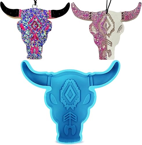 Miniatura 7 de Molde de jabón de silicona, molde grande de vaca para automóvil, freshie, calavera, toro, para fiesta de jabón hecho a mano, para fiesta en casa,