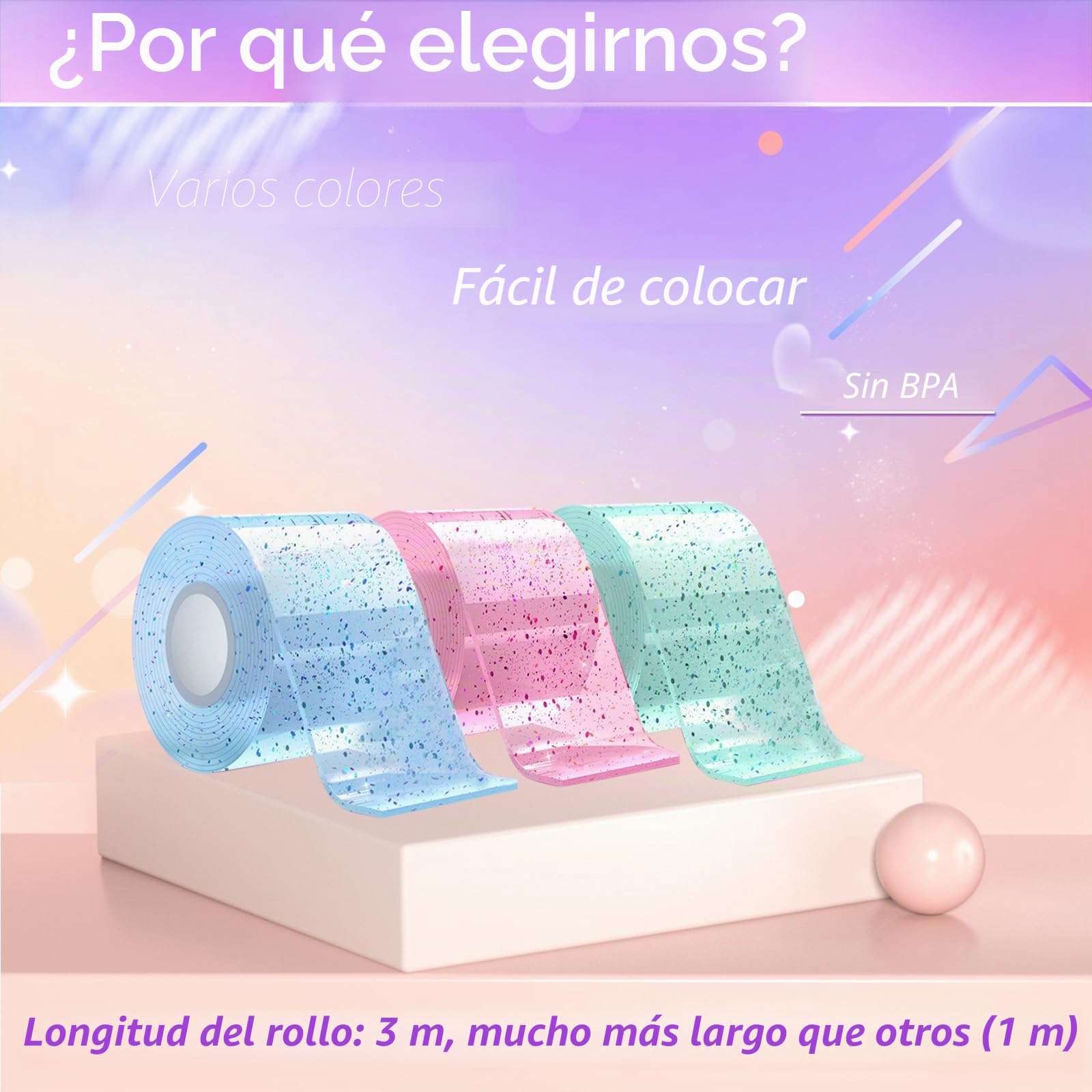 Nano Tape Bubble Kit para niños – 67 piezas DIY Squishy Juguetes Super Elásticos para Aliviar el Estrés y Diversión Fidget Toys y Party Favors
