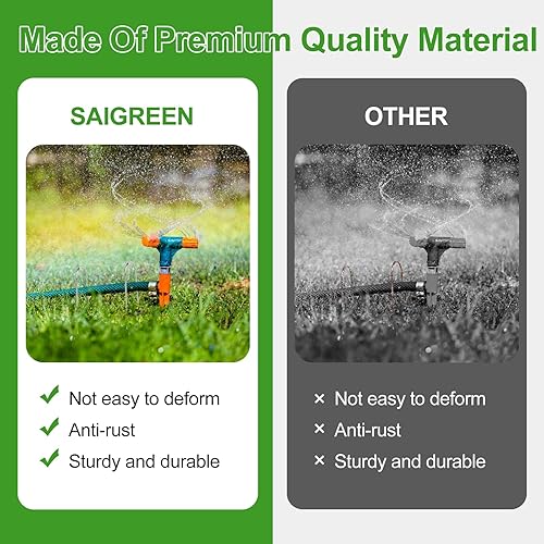 Miniatura 6 de SAIGREEN - 50 grapas de paisaje + 50 juntas, estacas de jardín resistentes de 6 pulgadas de calibre 11 en forma de U de acero galvanizado para