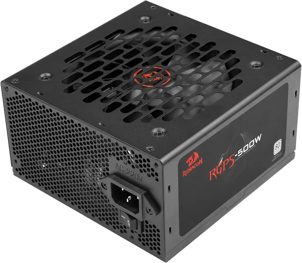 Fonte Gamer Redragon RGPS-500W 80 Plus White ATX PFC Ativo Full Range GC-PS021