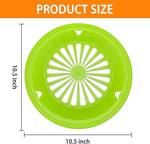 Miniatura 3 de Soportes para platos de papel con ranuras a presión, soportes de plástico de 10.5 pulgadas, reutilizables, 4 colores resistentes, para picnic,