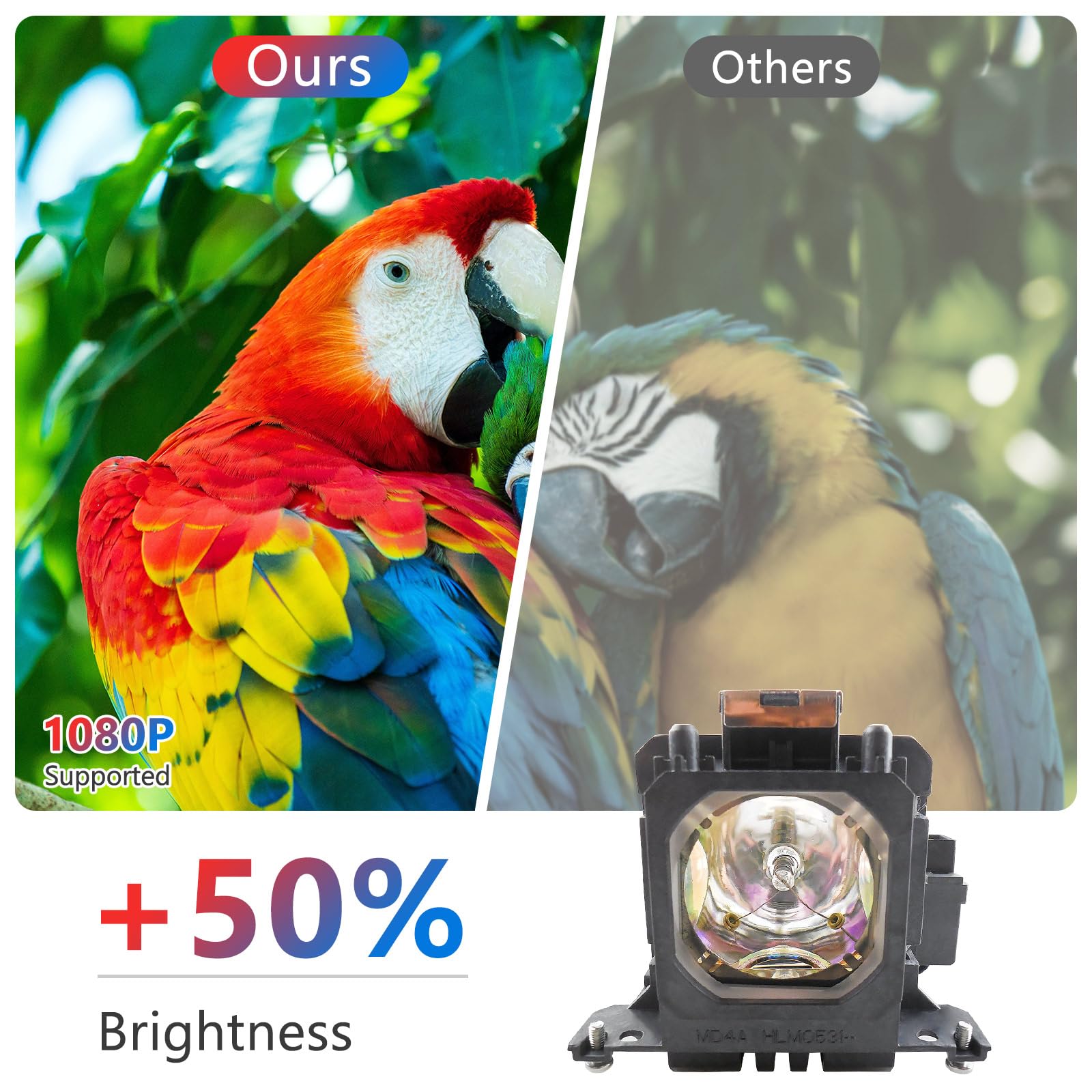 Sekond POA-LMP114 / 6103365404 Lampe LED Avec Boîtier Pour Projecteur - 3000 Lumens, 300W, Durée De Vie 2000-3000 Heures