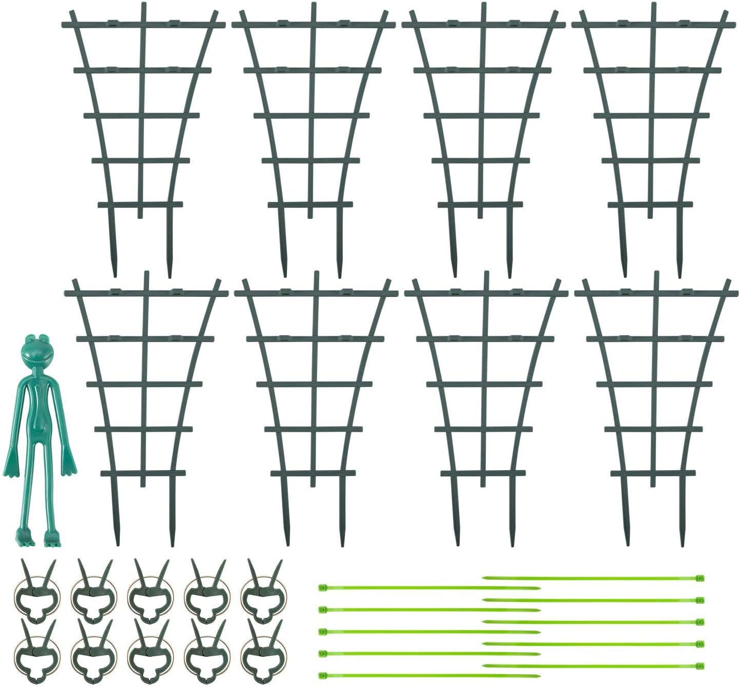 Debecty 8PCS Garden Plant Climbing Trellis Mini Climbing