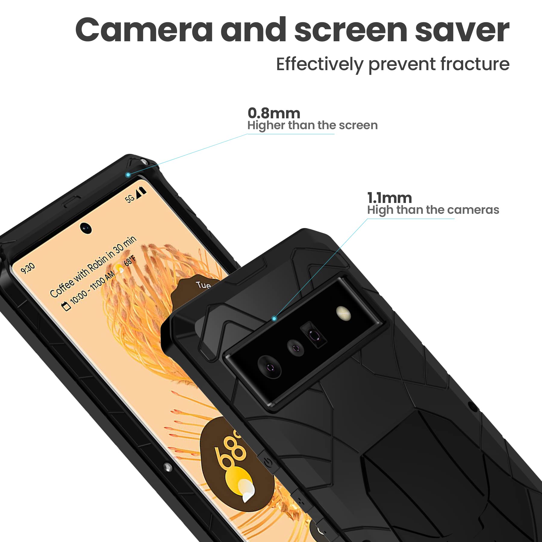 Funda Transparente Google Pixel 6 - TPU Suave, Protección Contra Golpes, Diseño Delgado, Compatible Con Carga Inalámbrica