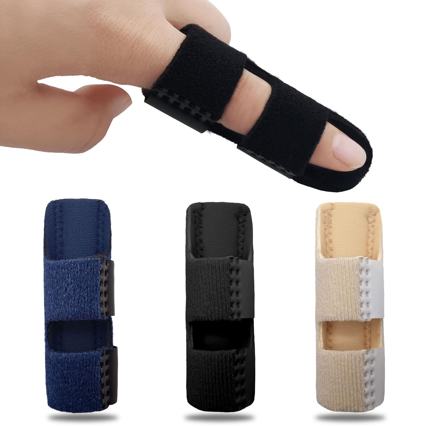 BLMHTWO 3 Pcs Finger Splints Adjustable Trigger Finger Splint Finger