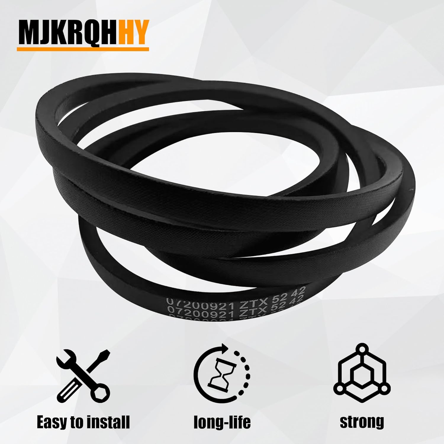 07200921 Replacement Drive V-Belt Compatible with Gravely ZTX 52 ZTX 42 ZT XL 52；Ariens Ikon Onyx 52 Ikon 52 Zero-Turn Mower