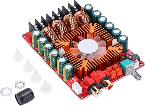 TDA7498E 160W+160W Digital Stereo Power Amplifier Board, 2-Channel, 4/6/8 Ohm Speakers, 15-36V DC, 8A, Surface Mount, Amplifier Board