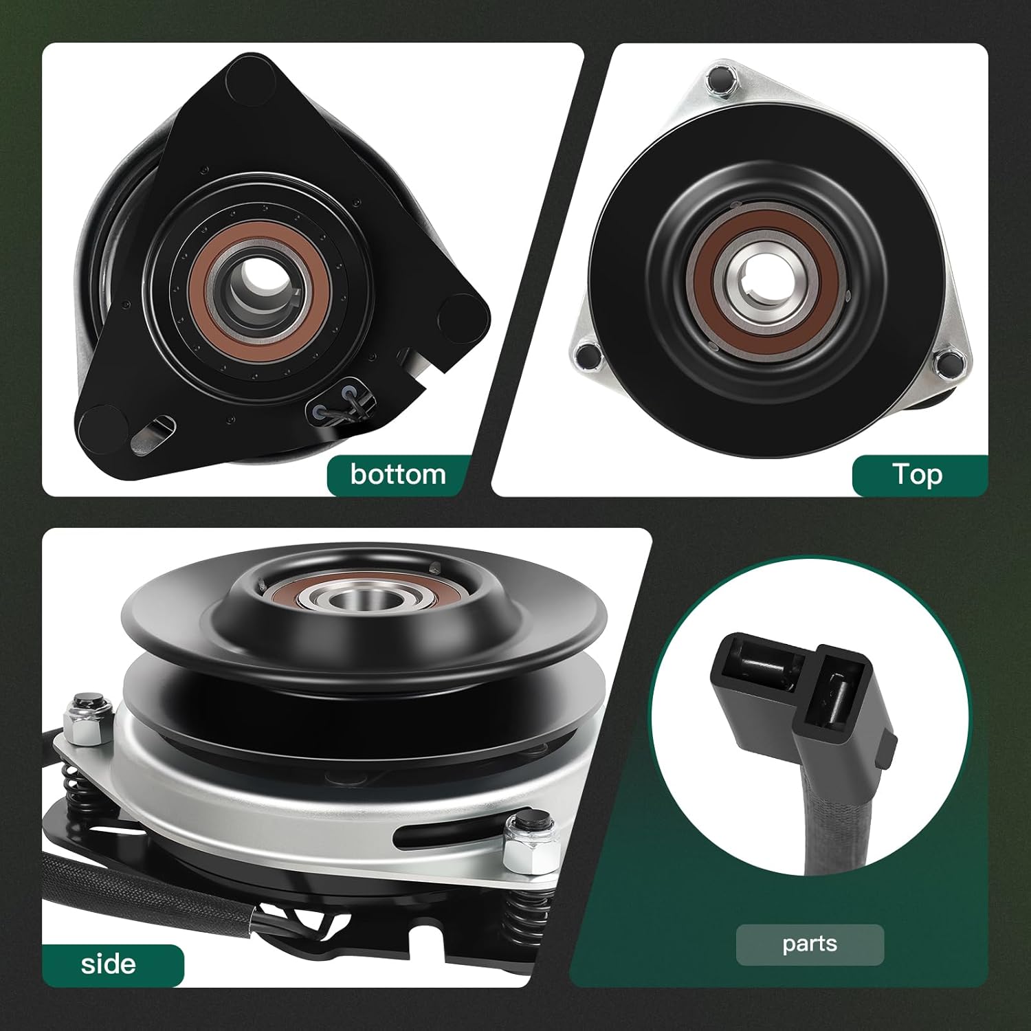 1757359 PTO Clutch Replacement for Ferris for Snapper Pro: 1757359, for Murray for Snapper: 1757359YP, for Ogura: MA-GT-JD11, for Simplicity: 1757359YP Mower Clutch