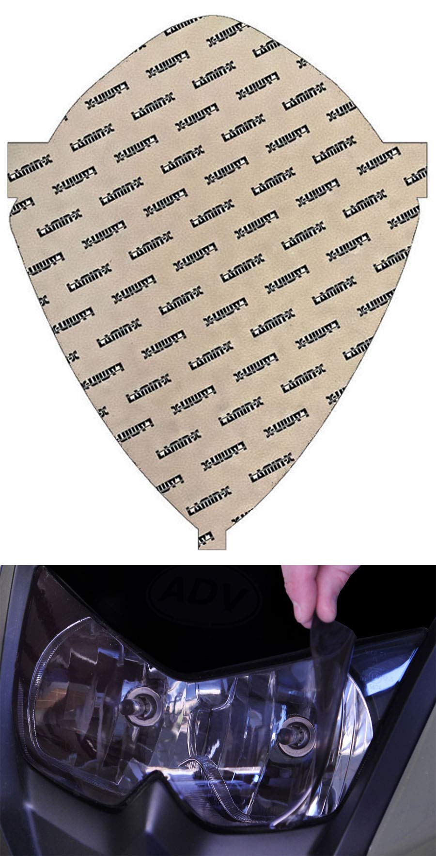 Lamin-x Custom Fit Gunsmoke Headlight Covers for Suzuki GSX-R1000 (07-08)