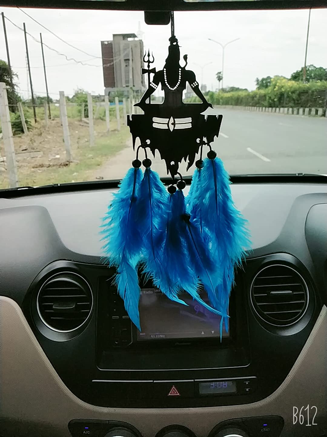 VM Store Dream Catcher mahadev car Hanging Hand Made for Positive Vibes, Wall Decor and car Hanging Made with Acrylic Material of Feathers-image-21