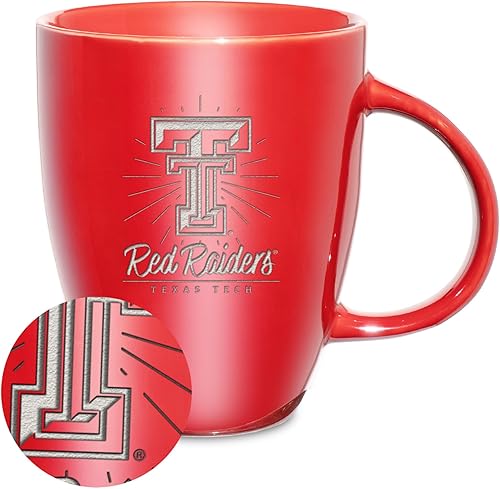 Vista 181 de Rico Industries NCAA - Taza de cerámica con grabado láser, 18 onzas, café y té