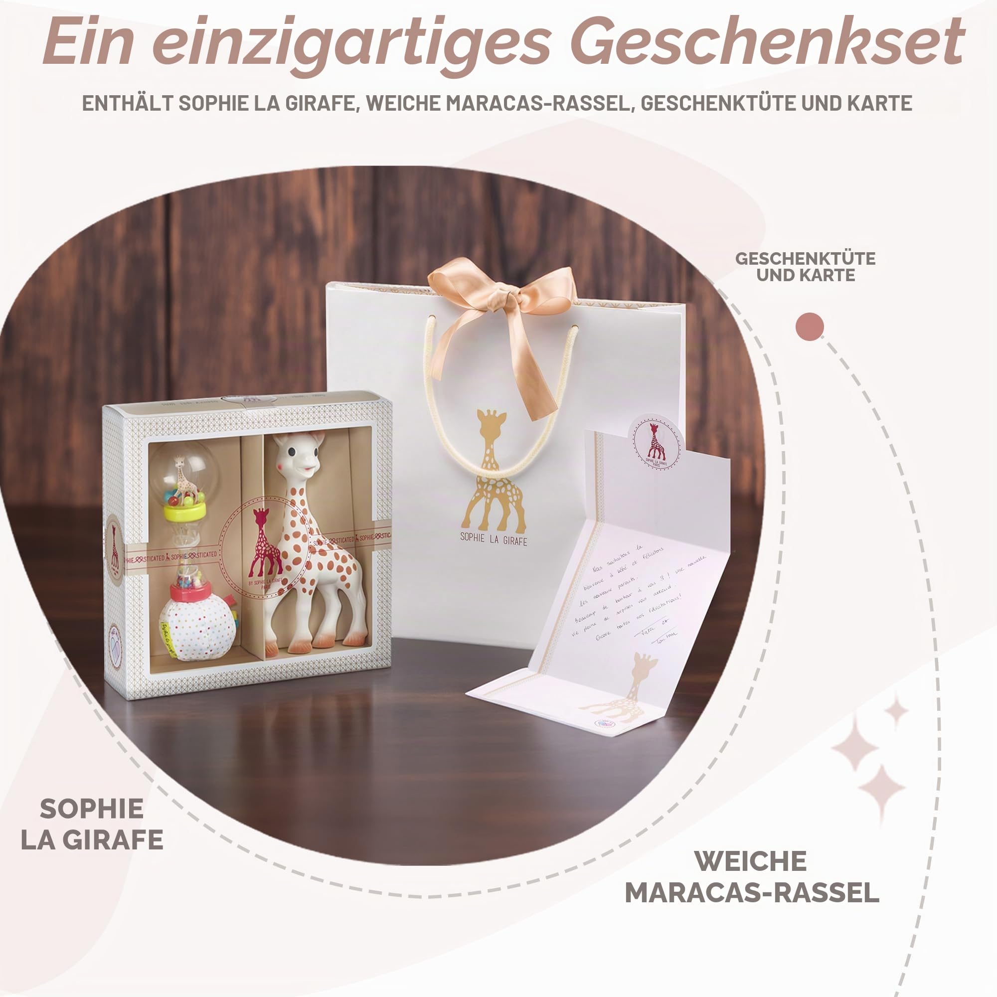 Sophie la Girafe - Geburts-Set + Soft-Rassel - Ab Geburt
