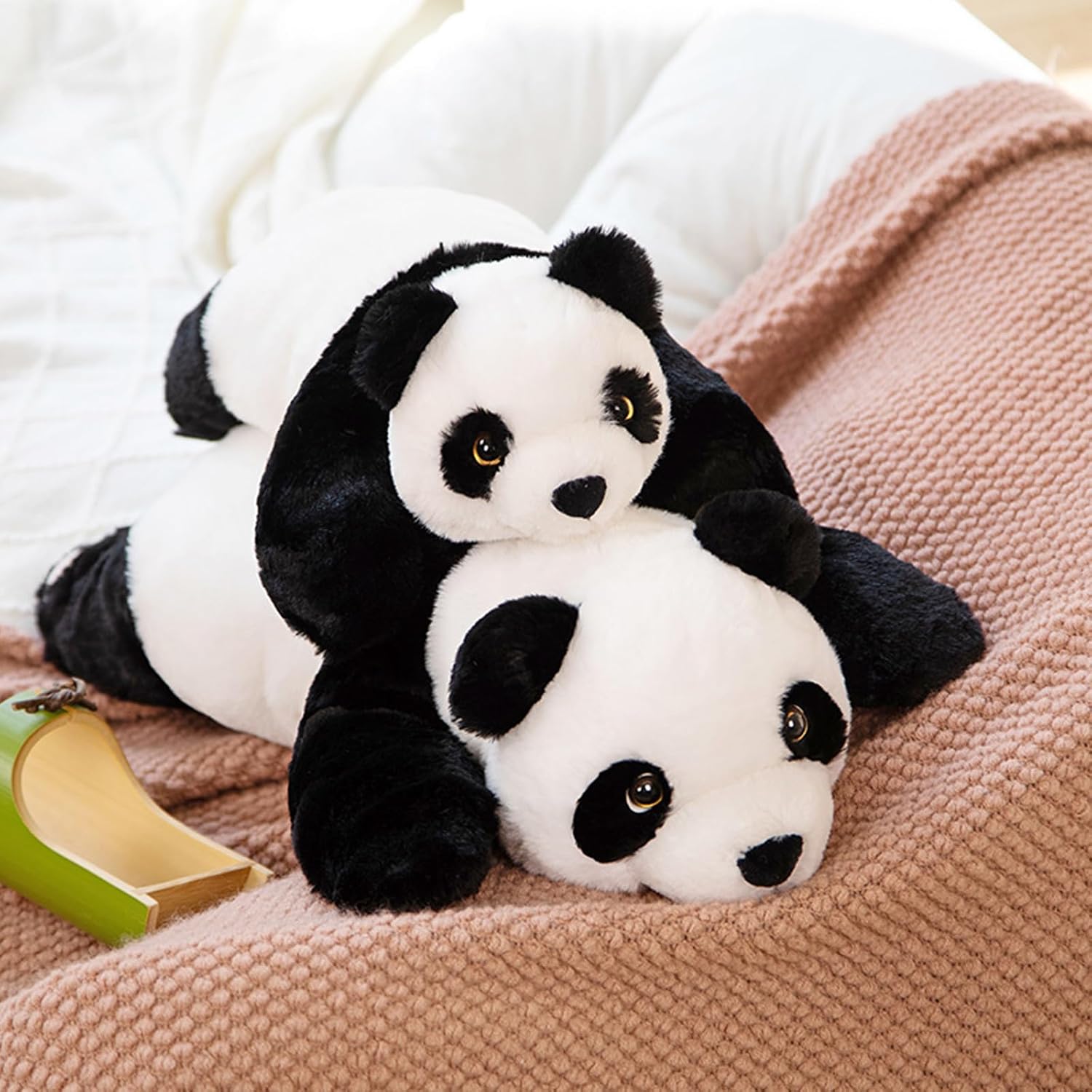 Doireum Panda Weighted Stuffed Animals, Panda Stuffed Animal Cute Weighted Plush Animals Hugging Pillow Toy for Boys Girls Valentine Christmas, 15.3 inch