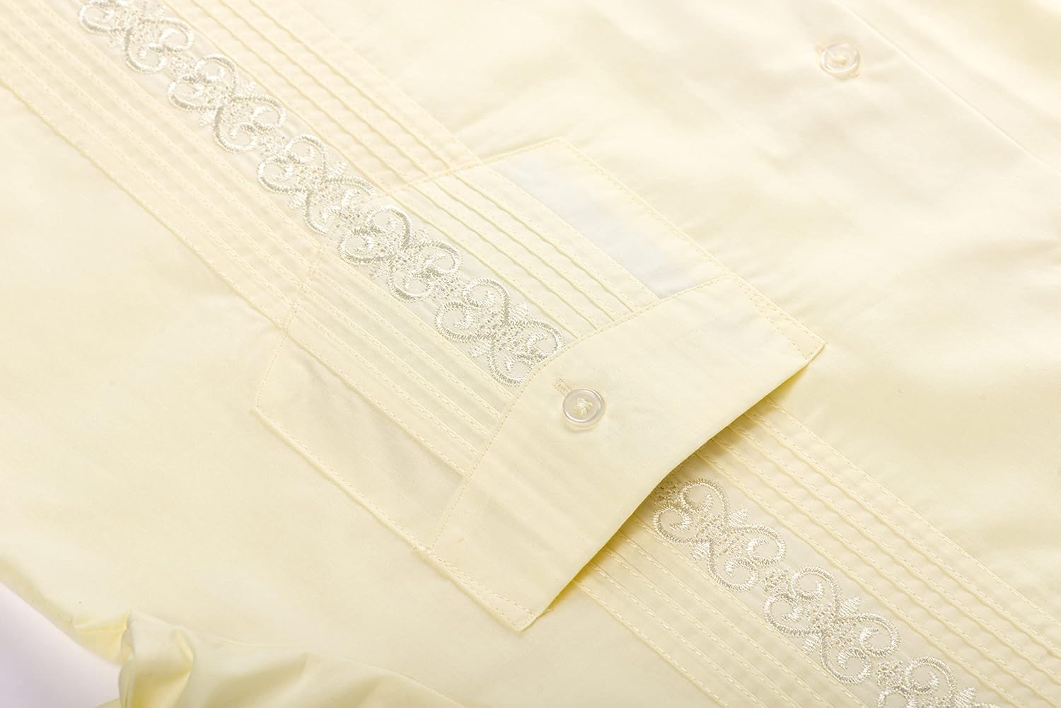 Mens Shirts Guayabera Shirts Cuban Long Sleeve Mexican Shirts for Men - Image 5