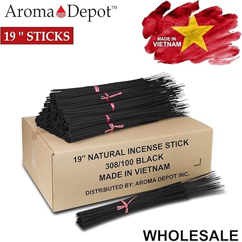 Miniatura 6 de 19 pulgadas de largo Jumbo 60 palitos de dos paquetes 100 naturales de joss y bambú punk Añade cualquier aceite aromático para hacer tus propios