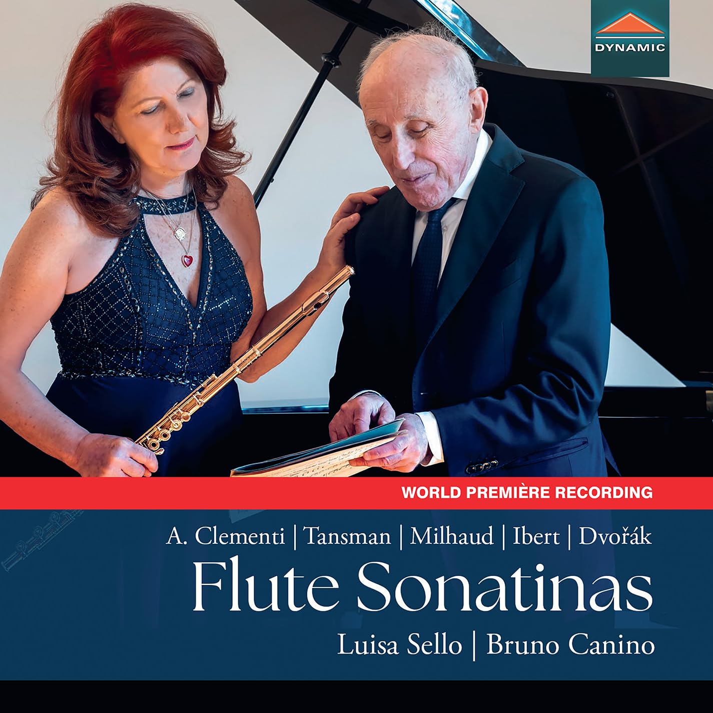 Aldo Clementi; Alexandre Tansman; Darius Milhaud; Jacques Ibert; Antonin Dvorak: Flute Sonatinas
