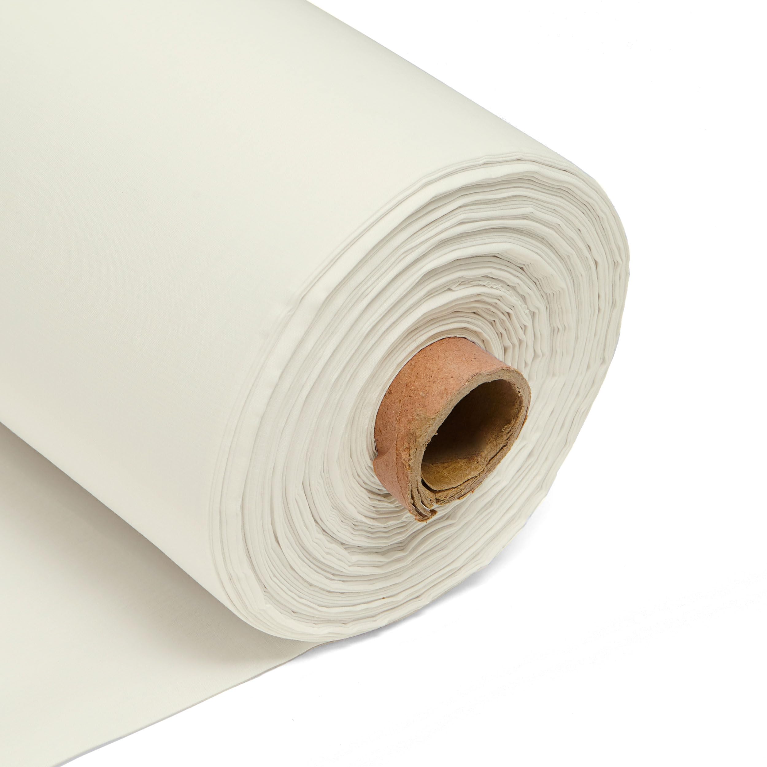 100% Cotton Fabric 60 Inch 150cm Wide 150GSM Material for Sewing, Dressmaking, Quilting, Curtain Linings, Pillowcases & Totes Fabric by The Half Metre by Discount Fabrics LTD(Cream, 10m) โ image 1