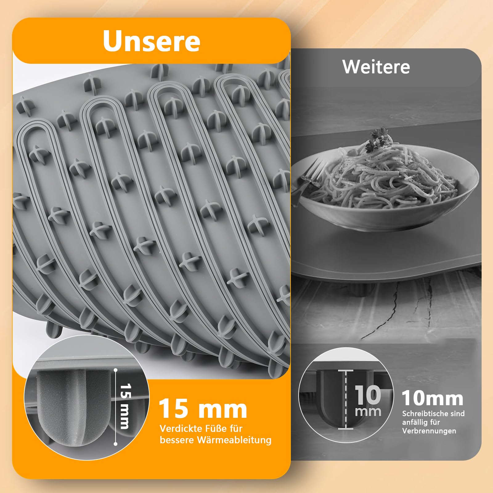 Vassoio Riscaldante Elettrico, Scaldavivande Elettrico Portatile Regolabile da 40°C a 100°C ＆ 1-3-5 Timer, Tappetino Riscaldante in Silicone, Piastra riscaldata elettrica per Buffet, Feste, Banchetto
