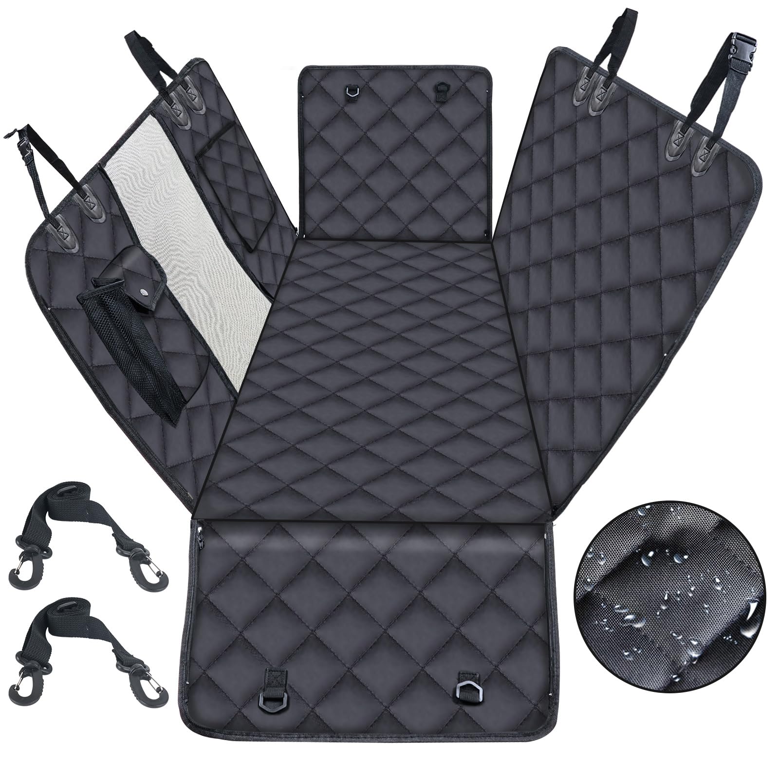 Dog Car Seat Cover For Back Seat For Cars & SUVs - Durable Pet Car