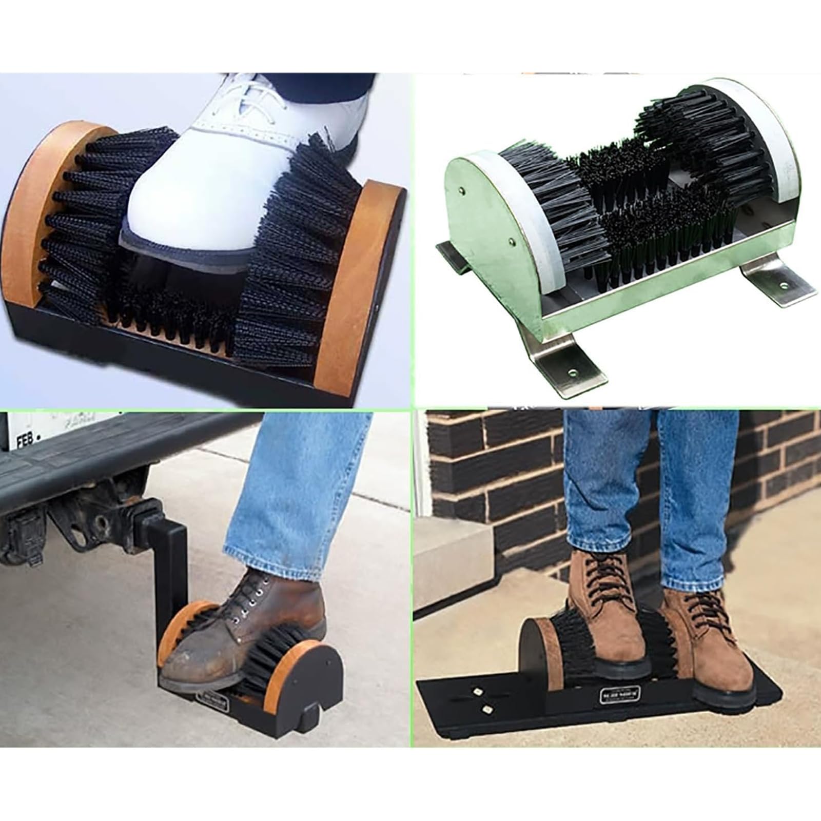 Raspador De Botas para Exteriores, Cepillo De Limpieza De Zapatos De Cerdas Rígidas, Resistente, Elimina El Polvo Y La Nieve De Las Suelas, para Canchas, Jardines, Interiores Y Exteriores