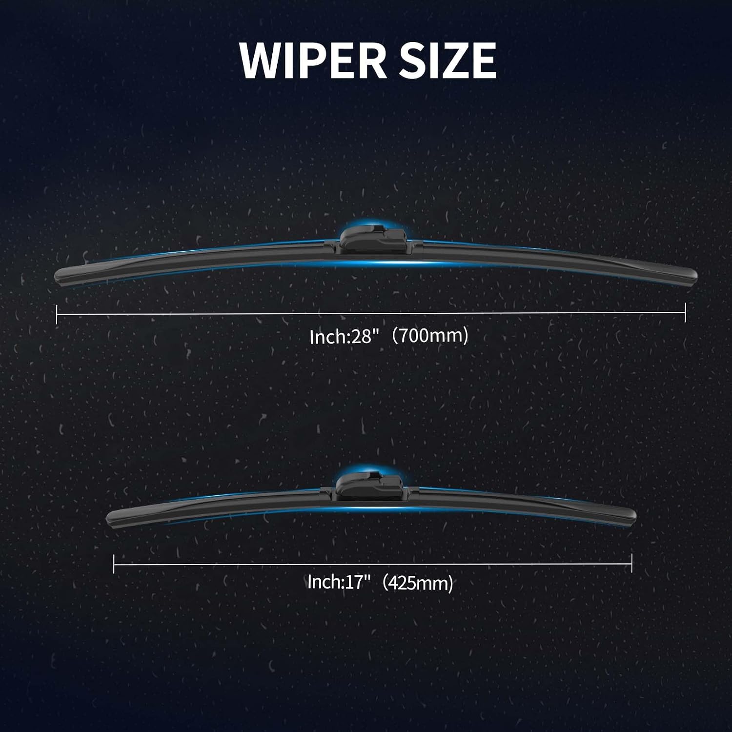 Replacement for Nissan Altima 2007 2008 2009 2010 2011 2012 Windshield Wiper Blades, 2 Pieces of Car Front Window Wiper Blades