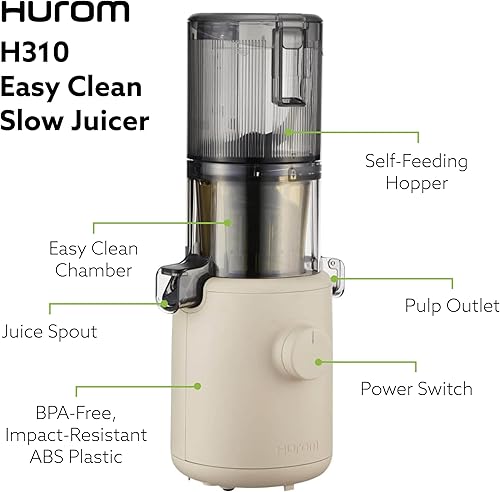 Miniatura 7 de HUROM HP - Exprimidor lento menta