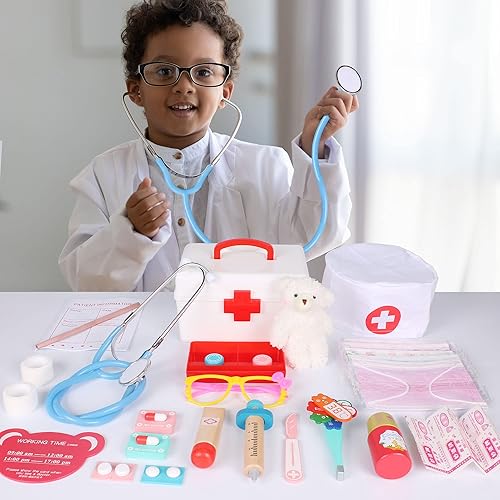 Miniatura 2 de JIBOLAT Kit de juego de simulación para niños juego de rol para niños
