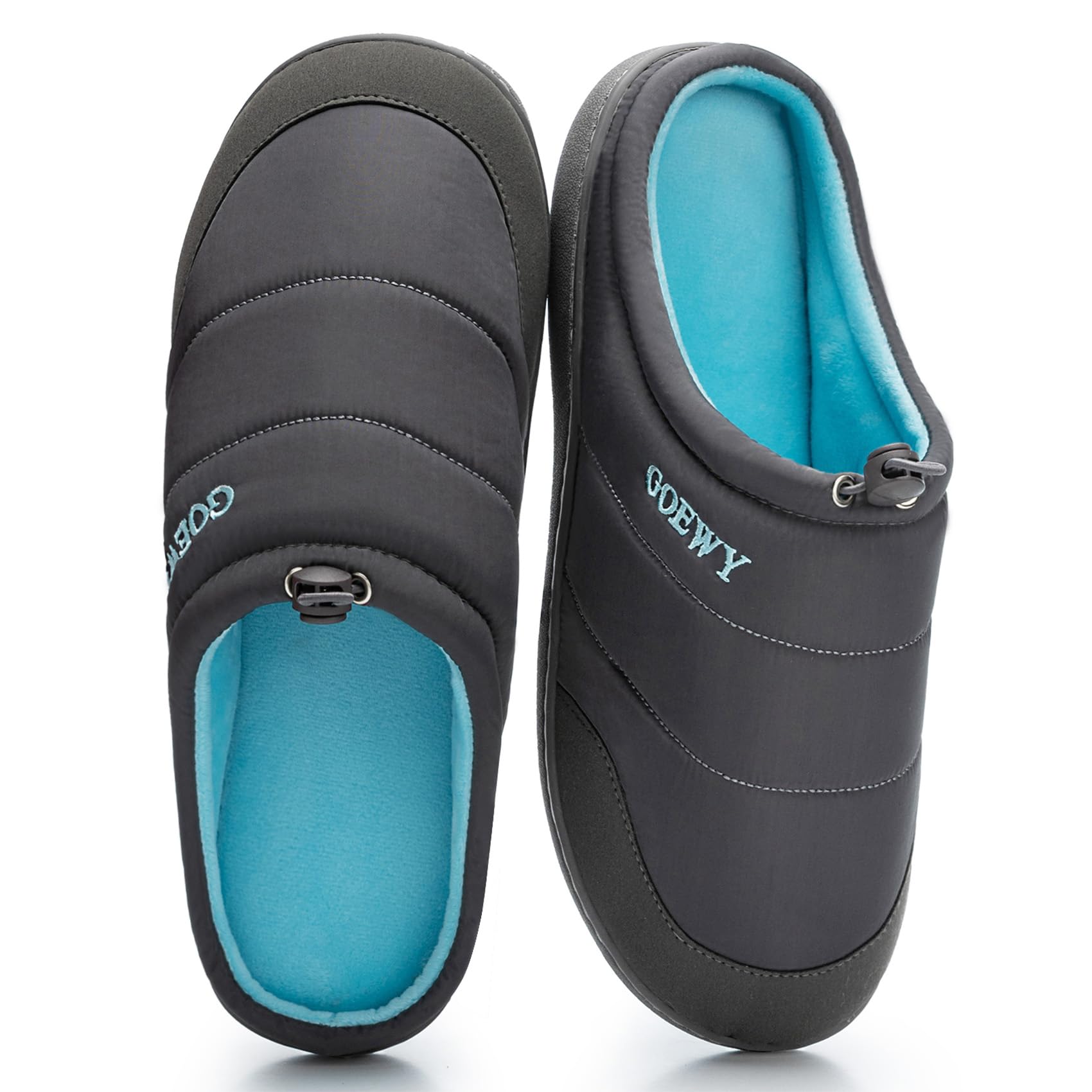 Two-Tone Mens Slippers Indoor and Outdoor House Shoes with Memory Foam Anti-Slip Bedroom Slippers as Gifts for Mens