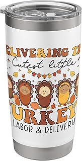 Delivering The Cutest Turkeys Labor & Delivery Thanksgiving Stainless Steel Insulated Tumbler
