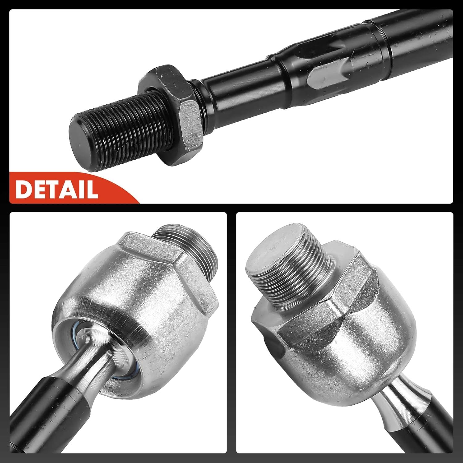 A-Premium 2 x Front Inner Tie Rod Ends, Compatible with Toyota Land Cruiser 2004-2007 & Lexus LX470 2003-2007