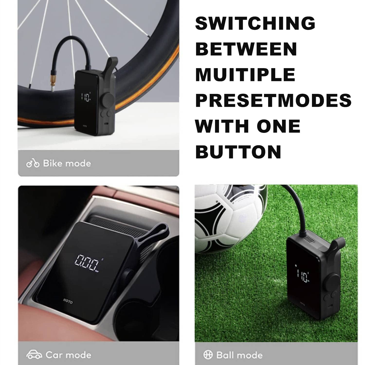 Buy HOTO Tire Inflator Portable Air Compressor, 150PSI Tire Inflator