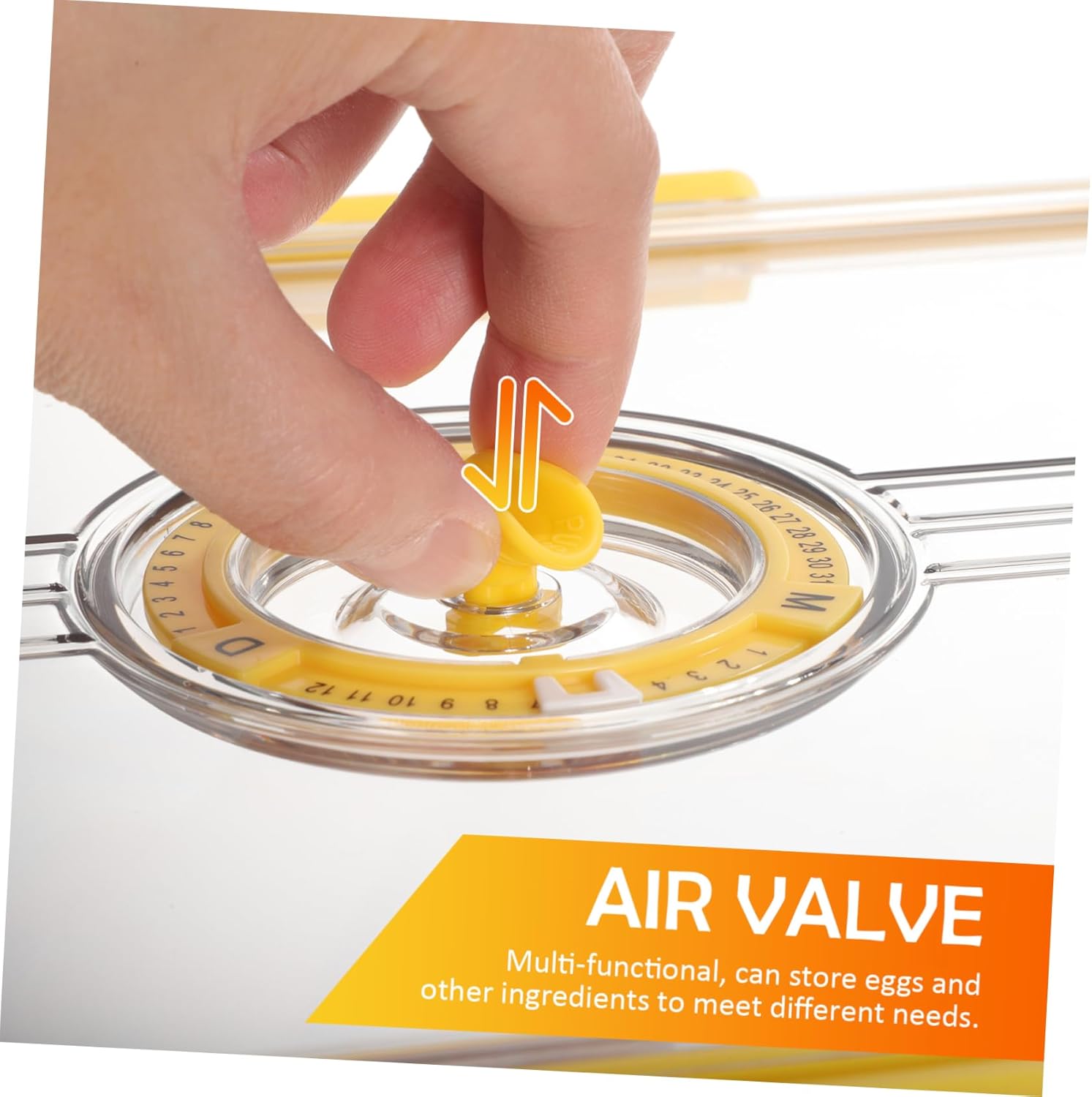 Fridge Organizer for Eggs Airtight Bread Box Food Storage Containers Lids Fresh Keeping Produce Containers