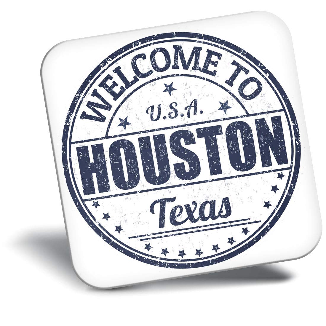 Destination Vinyl Ltd Fridge Magnet - Welcome To Houston Texas Usa Travel 5222