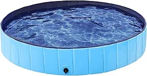 Amazon.com: Topeakmart Foldable Dog Bath Pool for Dogs Extra Large Pet