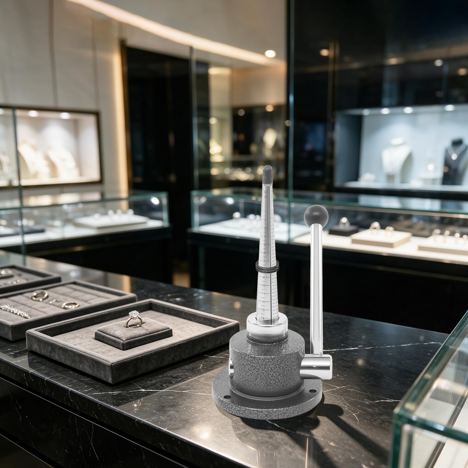 Dilatatore per anello, design a testa sferica della leva manuale, altezza