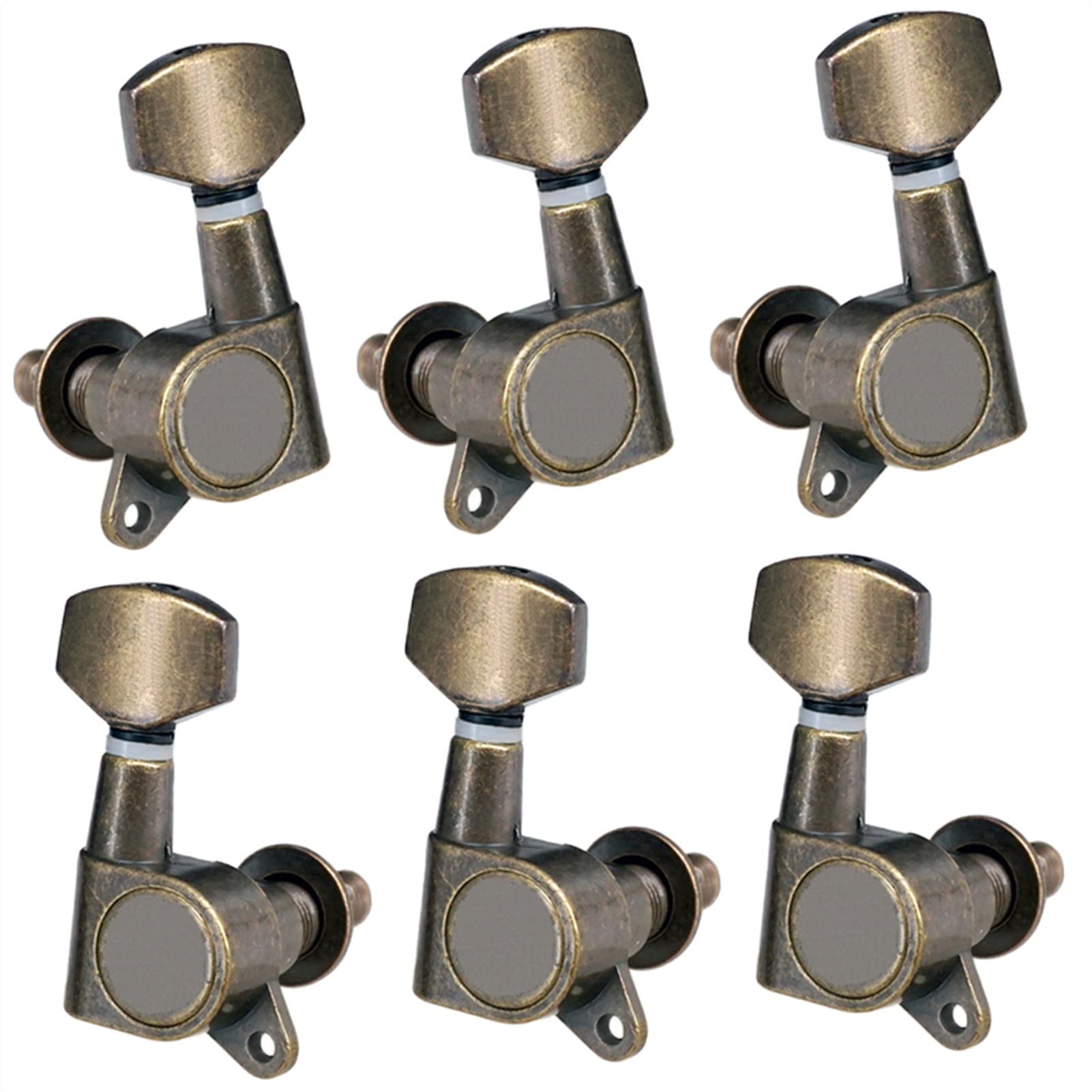 Têtes De Mécaniques Guitare LATRAT 3L + 3R Argentées - Accordeurs Classique