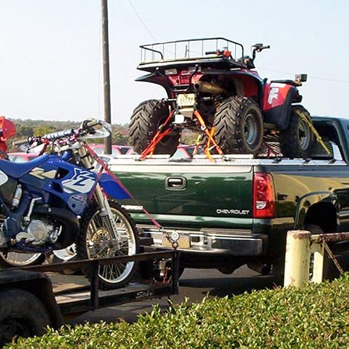 Miniatura 5 de XSTRAP STANDARD Correas de amarre para motocicleta (paquete de 2) resistencia a la rotura de 3,000 libras, juego de amarre Cambuckle de 8 pies con