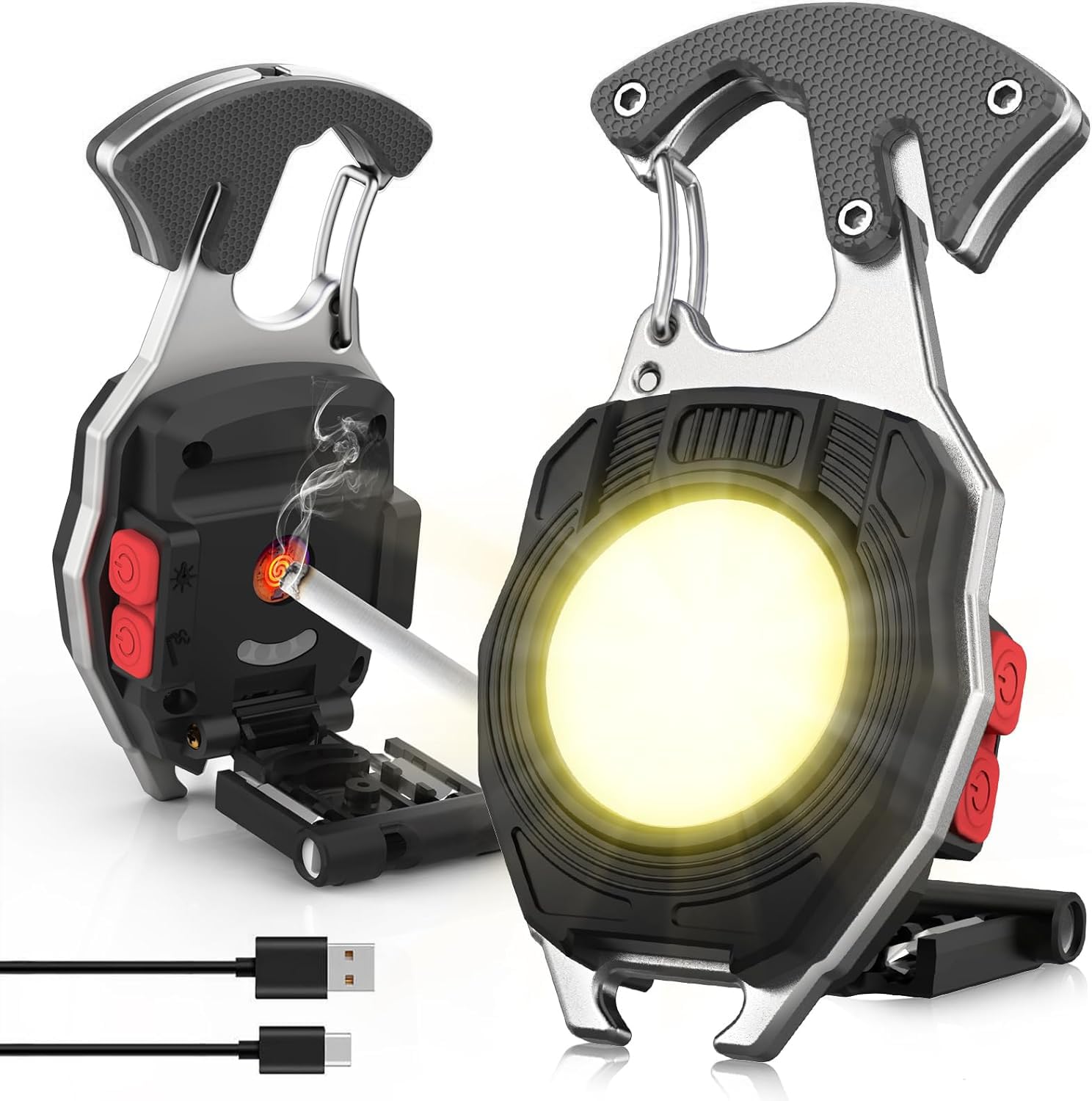 Portable LED Flood Light 800 Lumens, Rechargeable Mini Searchlight