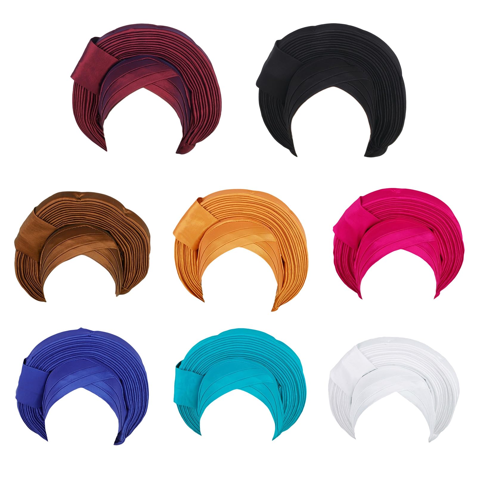 Diadema turbante africana unisex, accesorio para la cabeza del coche elástico, pañuelo africano de moda, bufanda elástica para el cabello para mujeres