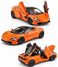Magicwand® 1:32 Scale Die-Cast Metal Mcllaren 720S Convertible Car with Openable Doors,Pull Back Action,Blinking Lights【Pack of 1】【Random Color】