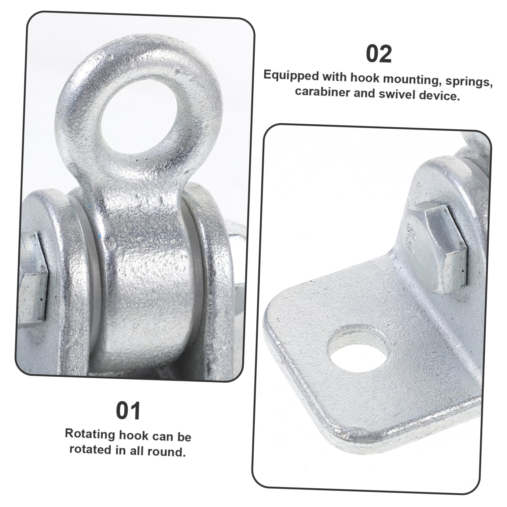 Gancho para Silla Colgante de Acero Inoxidable, Plata