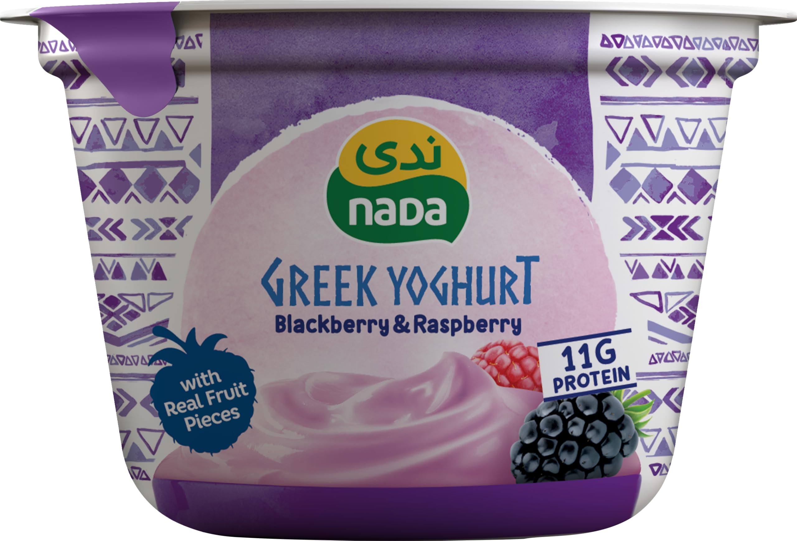 Nada Greek Yoghurt Blackberry & Raspberry, 160 g