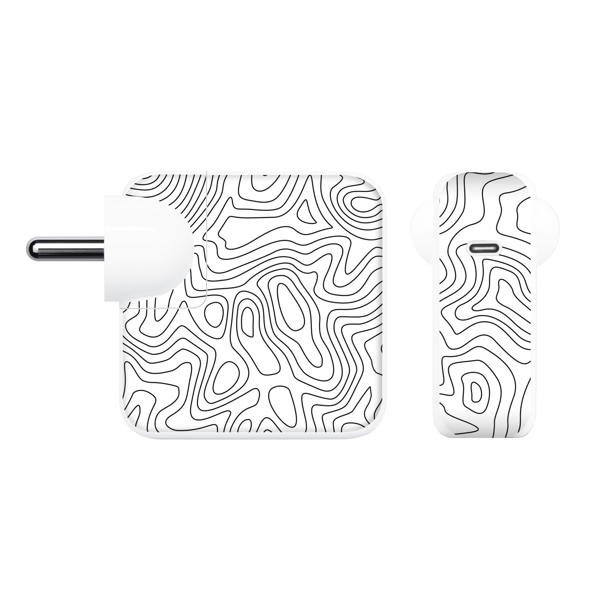 Capes India Protective Adapter Skin Cover Compatible with MacBook Adapter 30W| Not a Case | Vinyl Skin Sticker (Tornado)-image-3