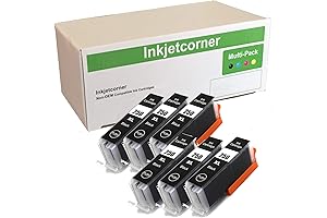 Inkjetcorner - Pack of 6 Compatible PGI-250XL High-Yield Ink Cartridges