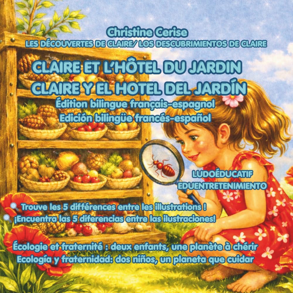 CLAIRE ET L’HÔTEL DU JARDIN / CLAIRE Y EL HOTEL DEL JARDÍN Édition bilingue FR-ES: Écologie et fraternité : deux enfants, une planète à chérir / ... de Claire — édition bilingue FR-EN, FR-ES)