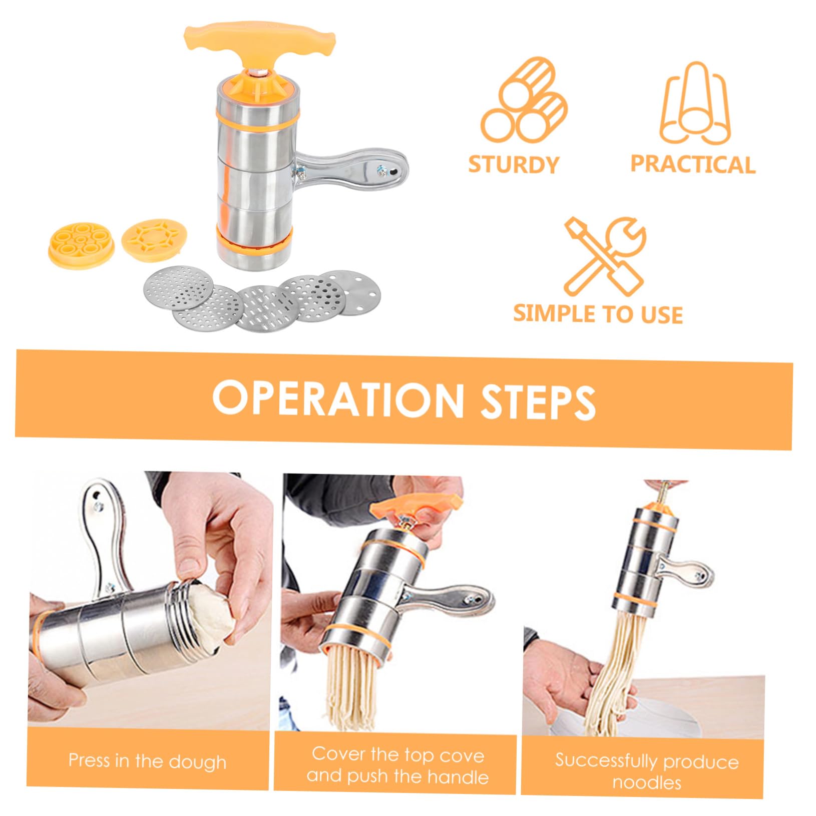 Macchina Per Pasta Manuale in Acciaio Inossidabile Tagliapasta Multifunzione Per Uso Utensile Da Cucina