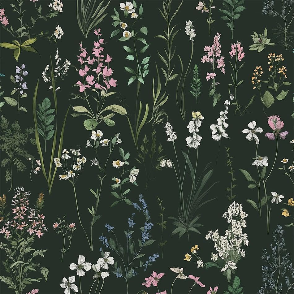 Papier peint vintage floral pour rénover un appartement en location